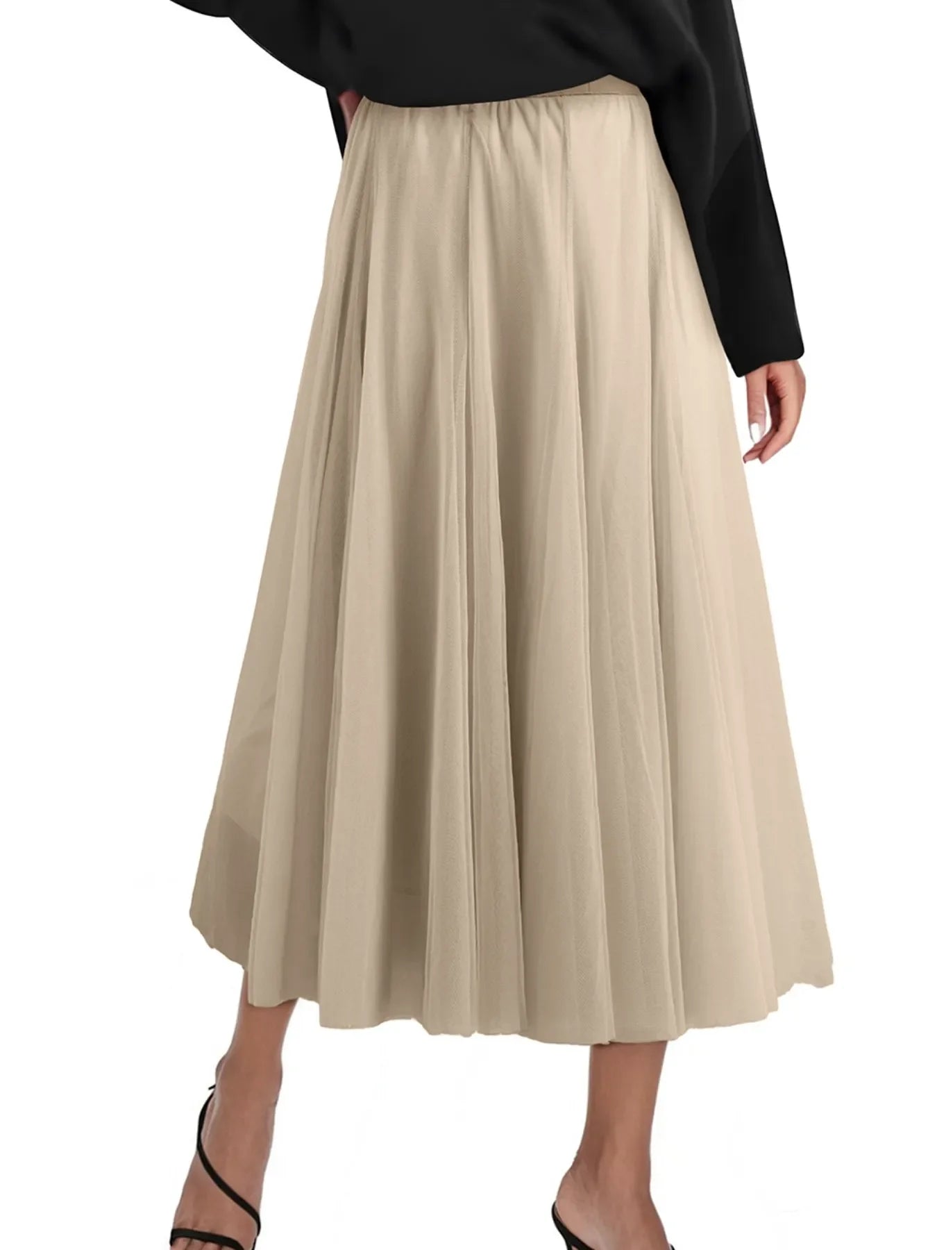 High-Waisted Midi Skirt - Image 3