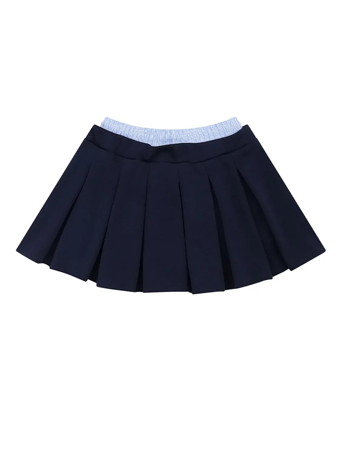 Drawstring Pleated Mini Skirt - Image 8