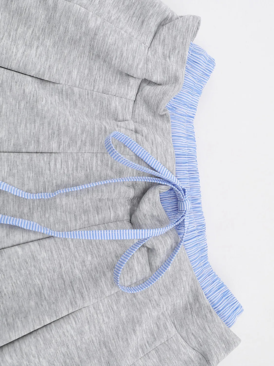 Drawstring Pleated Mini Skirt - Image 3
