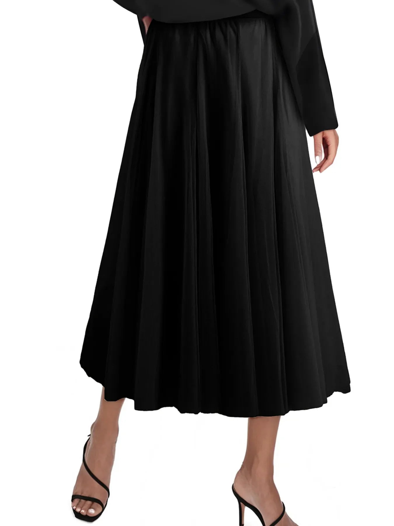 High-Waisted Midi Skirt - Image 11