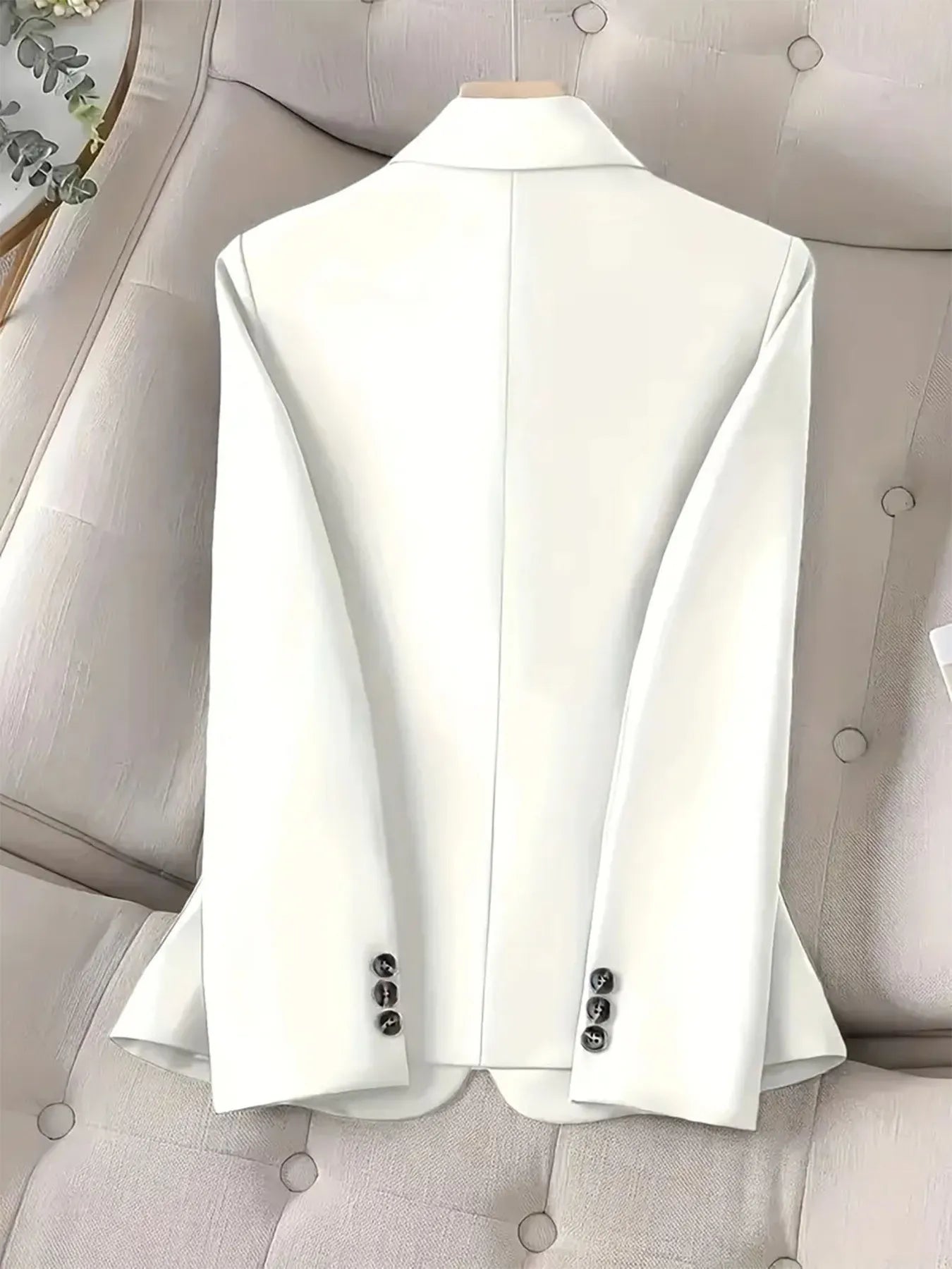 One-Button Blazer with Pockets - Image 9