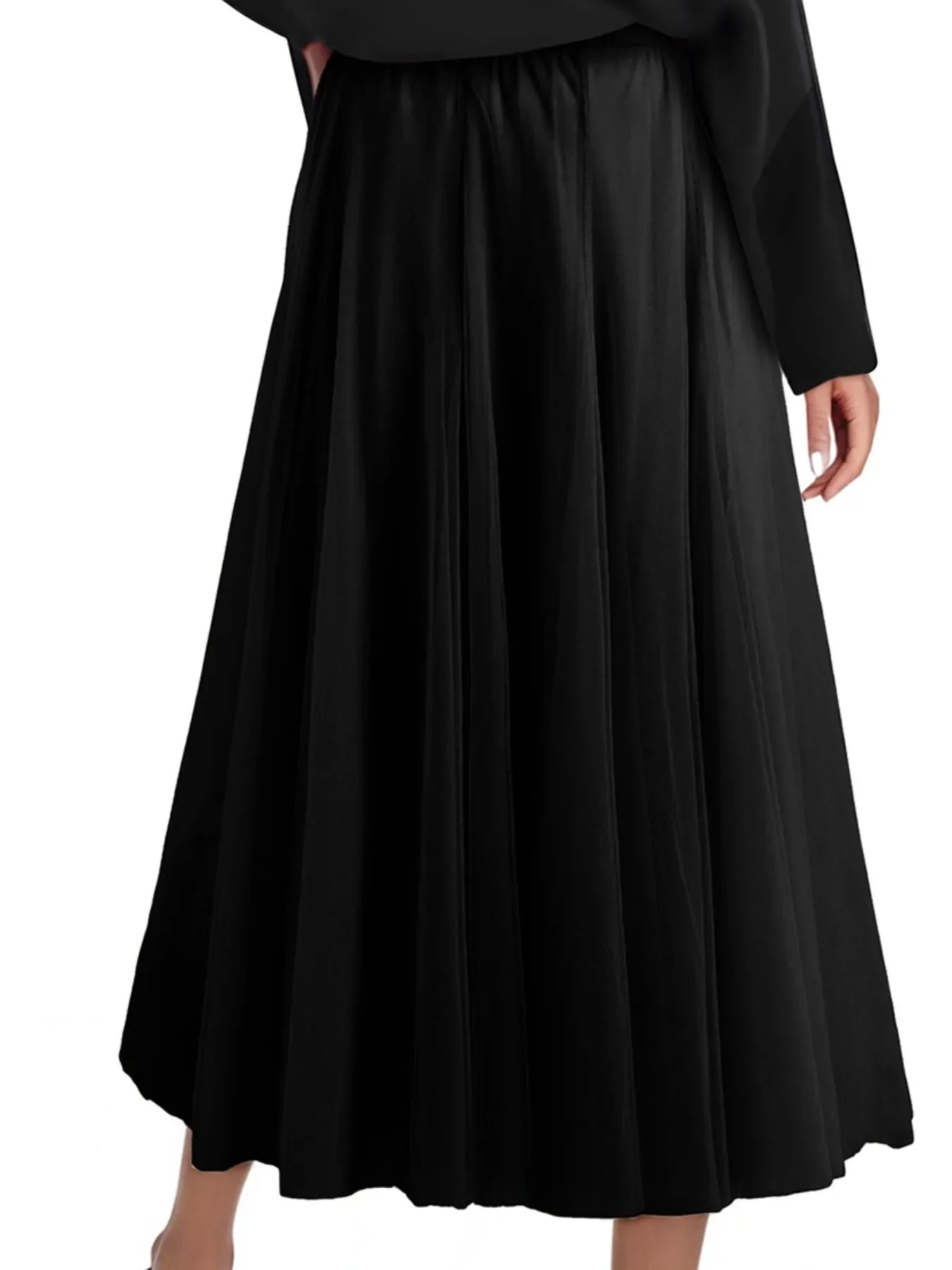 High-Waisted Midi Skirt - Image 13