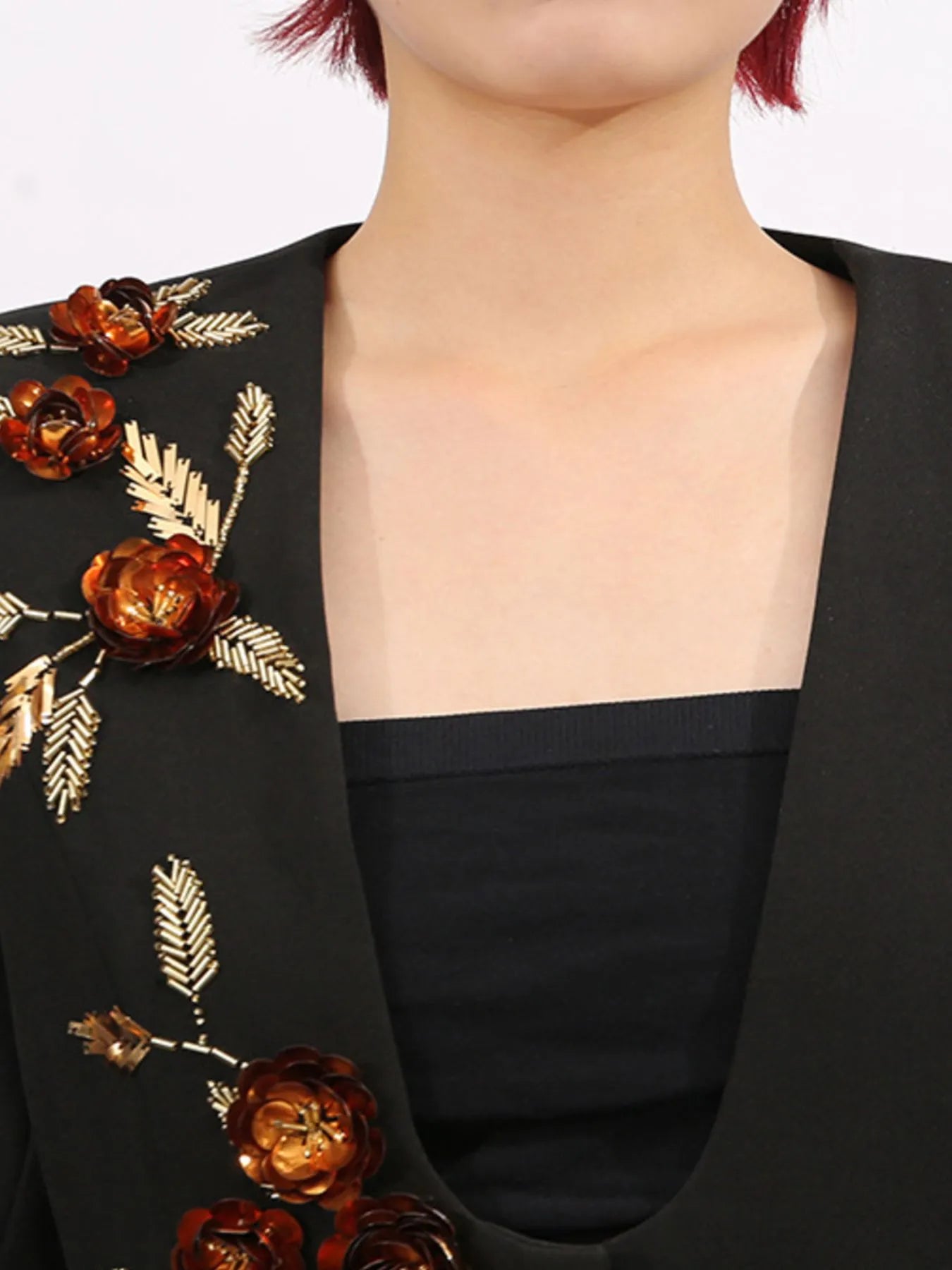 Embroidered Long Sleeve Blazer - Image 6
